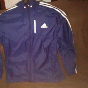 Navy Blue Adidas Windbreaker